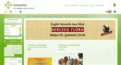 Desktop Screenshot of cserepeshaz.hu
